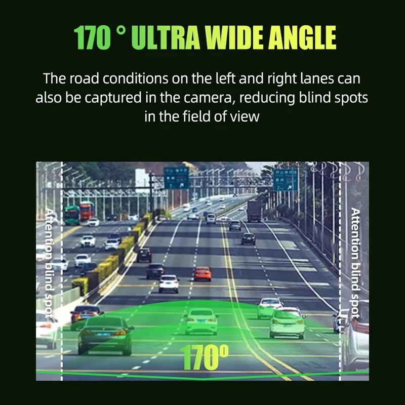 USB Dash Cam Car DVR 170° Wide Angle Camera Night Vision Waterproof Driving Reco