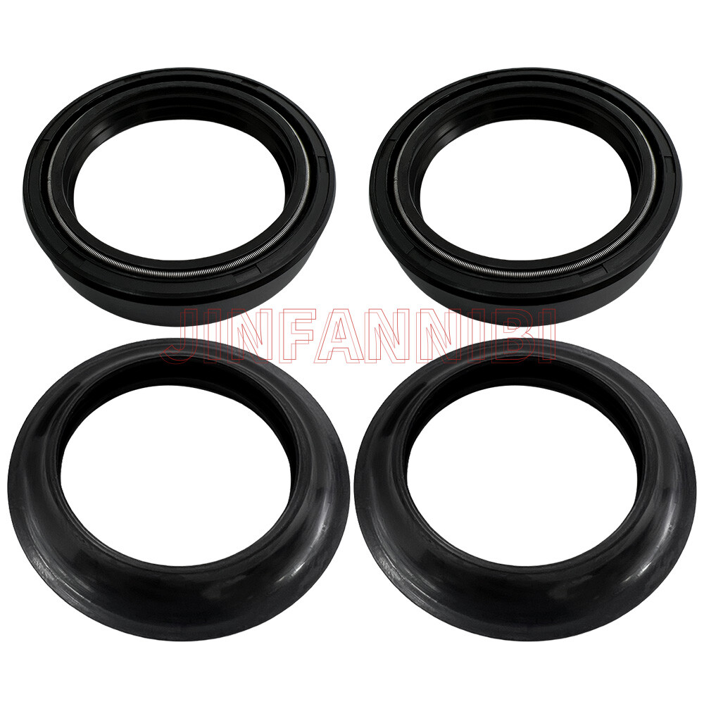 4pcs 43x55x10 Motorcycle Front Fork Damper Shock Oil Seal & Dust Seals Kit Set