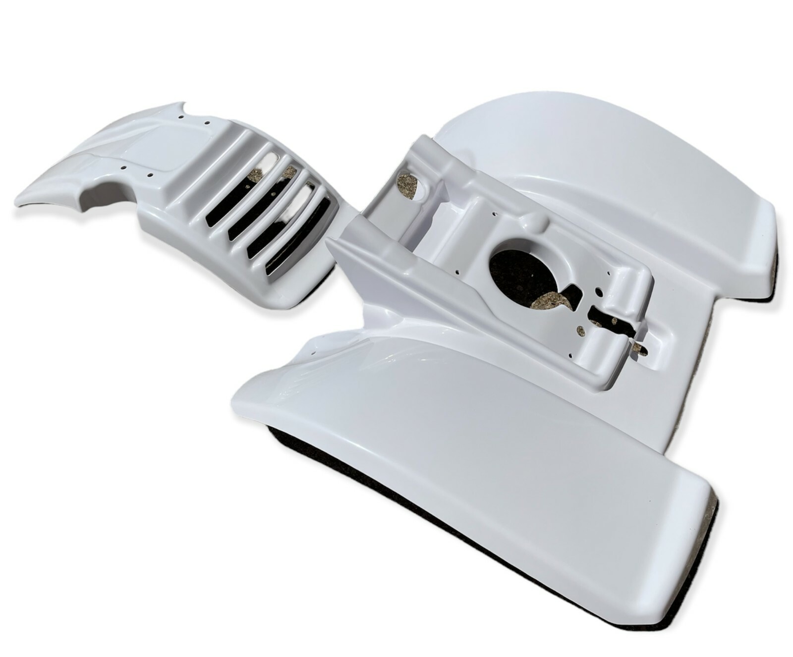 KTX Pro YAMAHA TRI-Z TRI Z YTZ 250 WHITE PLASTIC FRONT AND REAR FENDER SET
