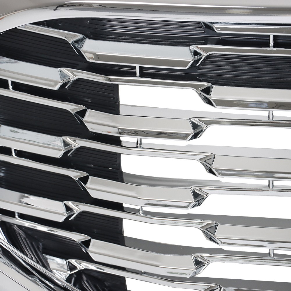 Chrome Fit For GMC Terrain 2018 2019-2021 Plastic Front Upper Grille Assembly