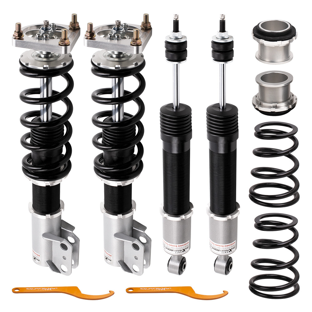 Coilovers 24 Way Damper Adjustable Shock Suspension Kit for Ford Mustang 94-04
