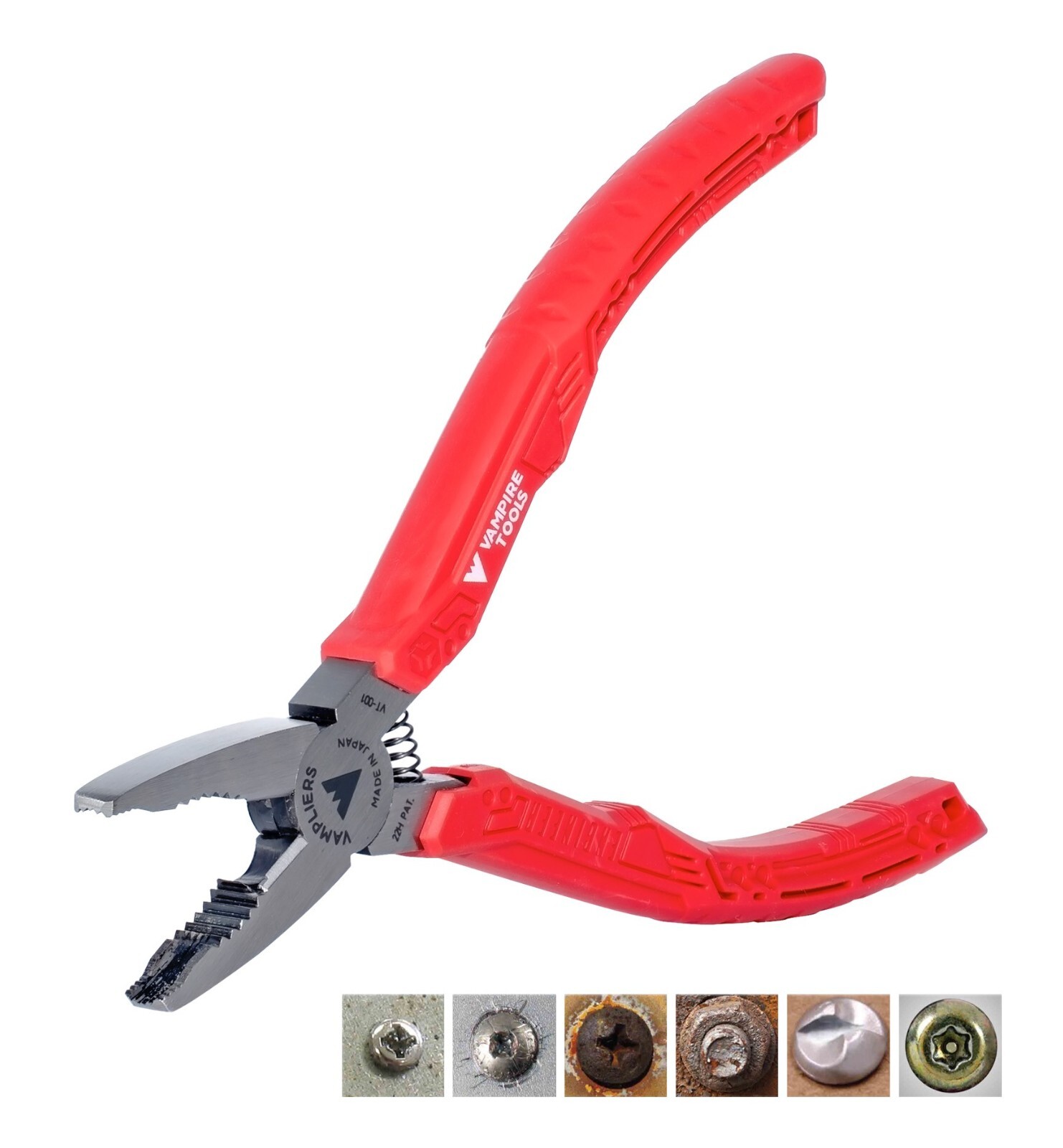 VAMPLIERS 6.25″ Stripped Screw Extractor Pliers Made in Japan High Carbon Steel