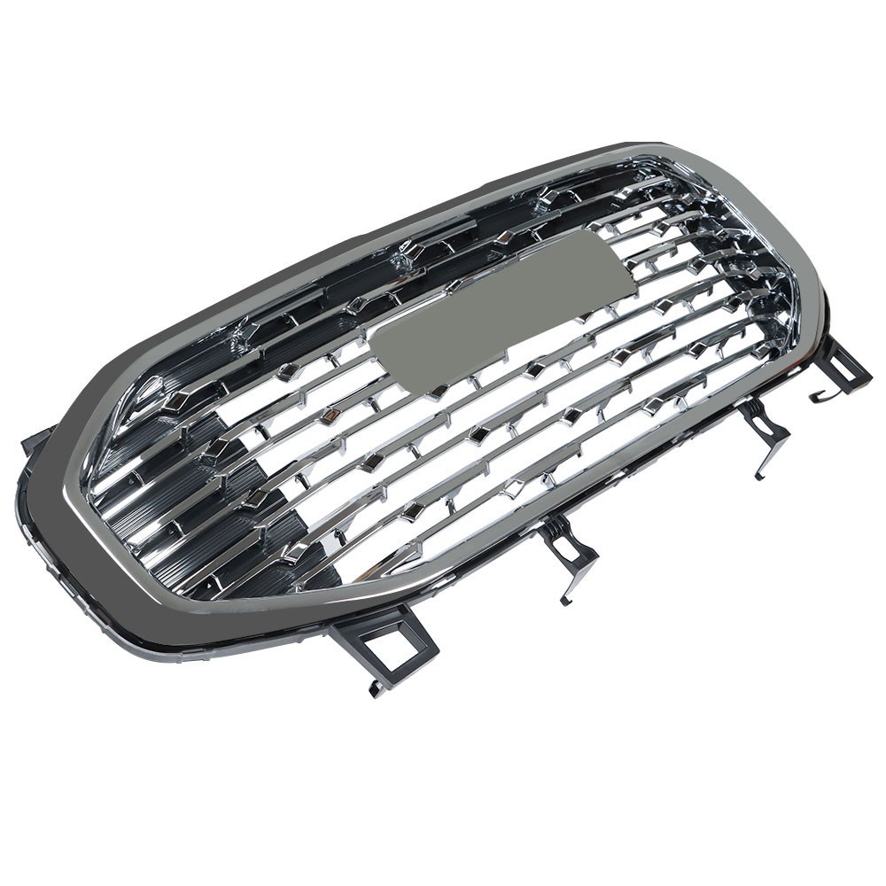 Chrome Fit For GMC Terrain 2018 2019-2021 Plastic Front Upper Grille Assembly