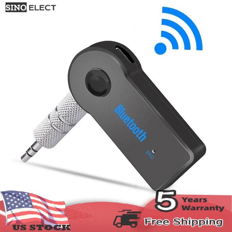 Wireless Bluetooth Receiver AUX Audio Stereo Music 3.5mm For Home Car Adapter
