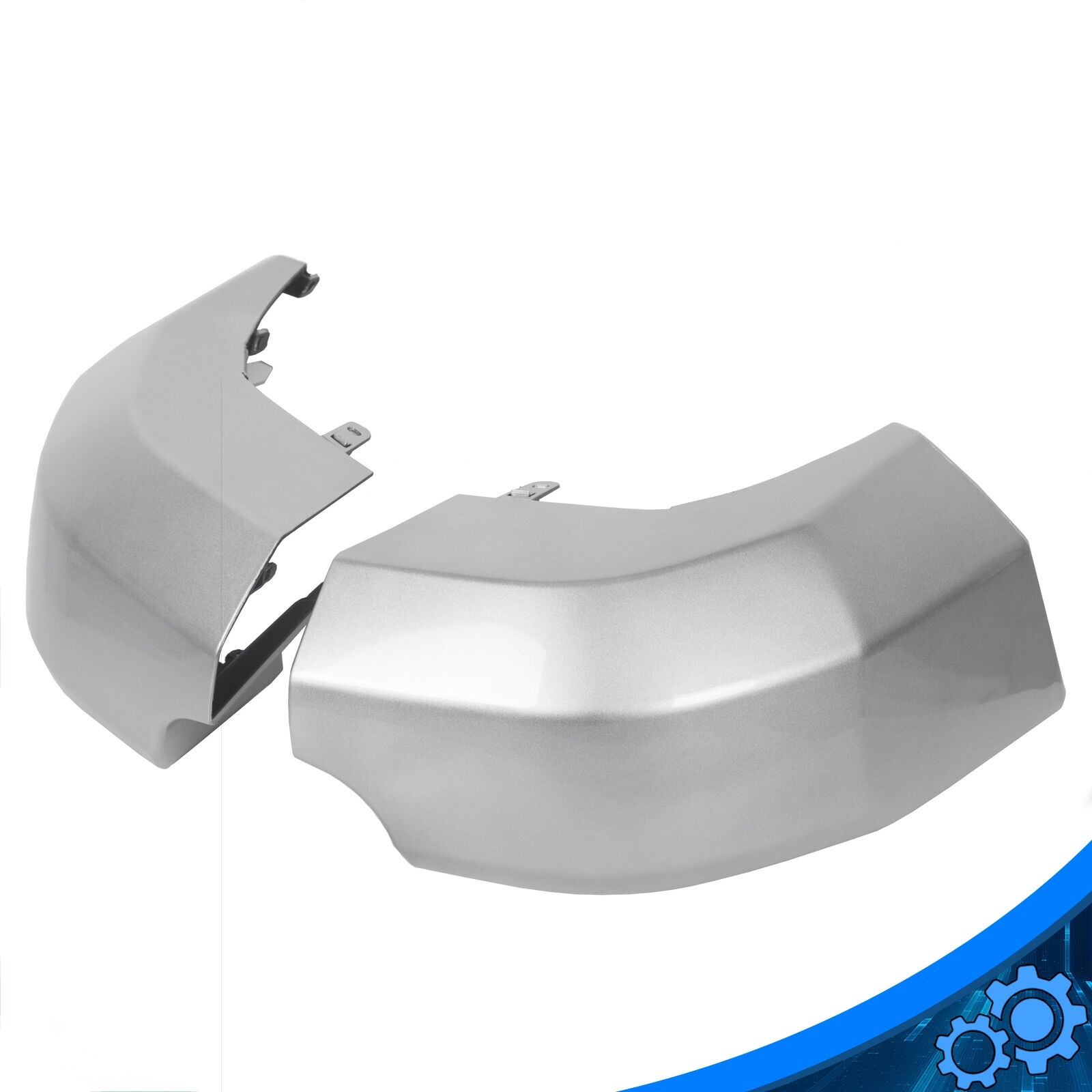 Rear Bumper Ends Caps Painted Silver LH+RH For Toyota FJ Cruiser 2007-2014 Pair