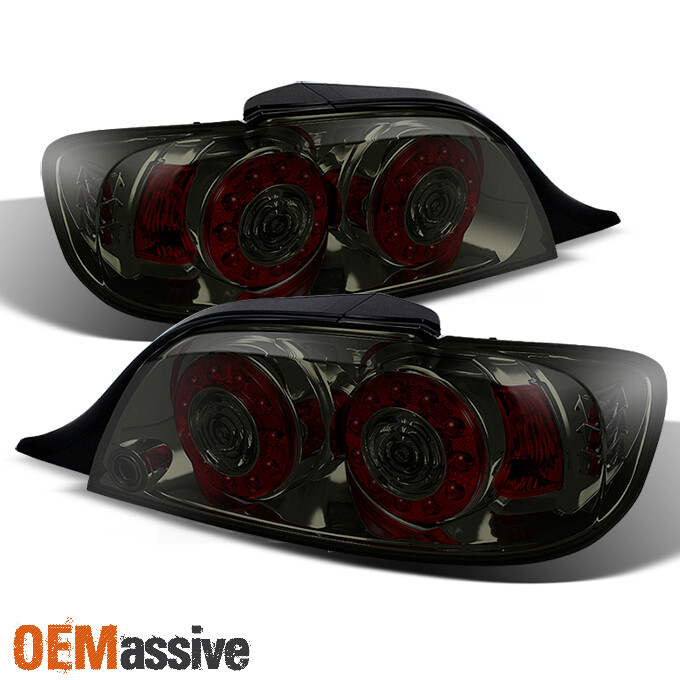 Fit Smoked 04-08 Mazda RX8 RX-8 JDM Dual Round LED Tail Light Brake Signal Lamp
