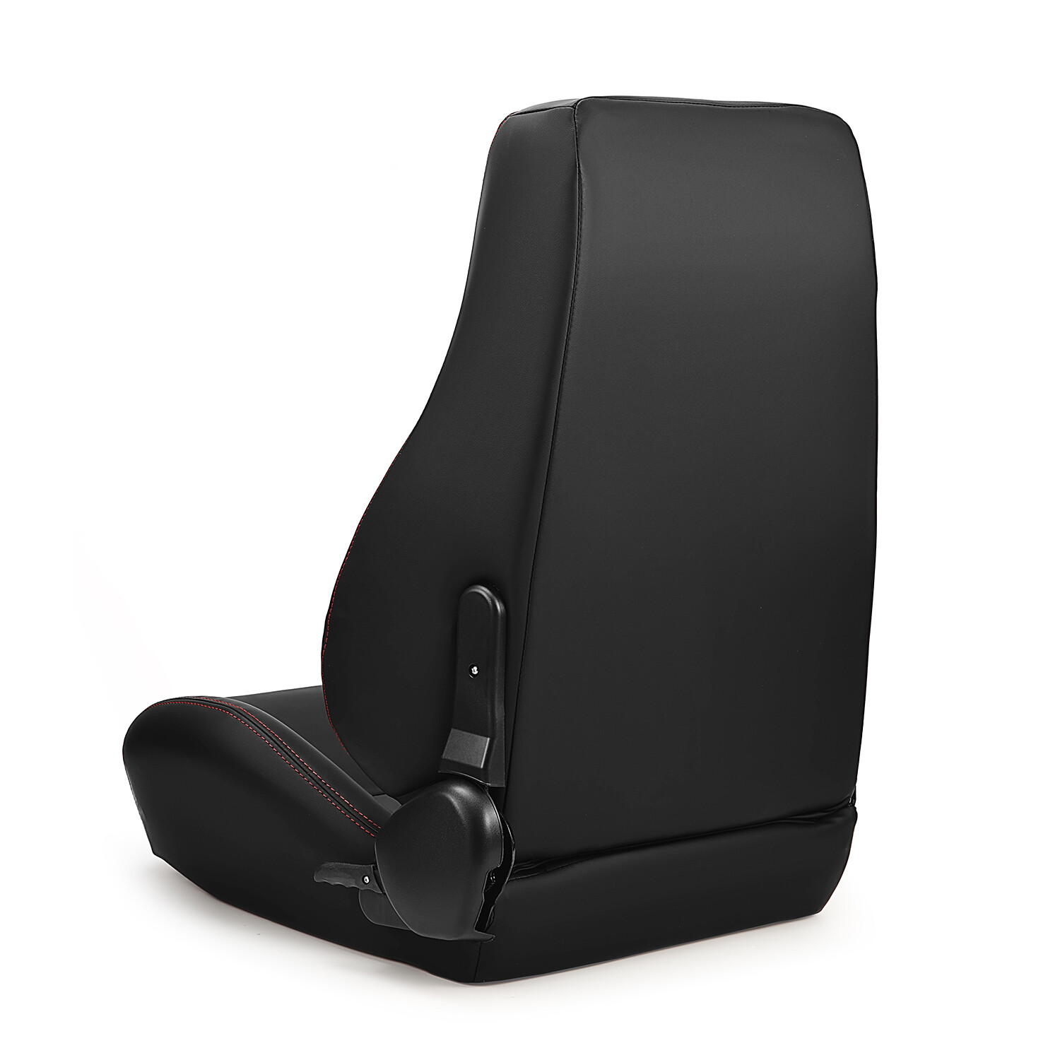 Universal 1 Pair Black OBS Style Seats Reclinable PVC Leather Car Seats