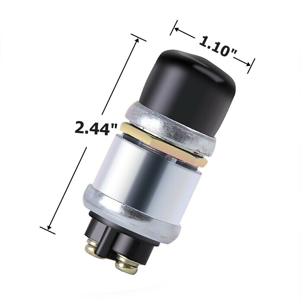 2PCS 12 Volt DC Heavy-Duty Start Momentary Push-Button Starter Switch (50 Amps)