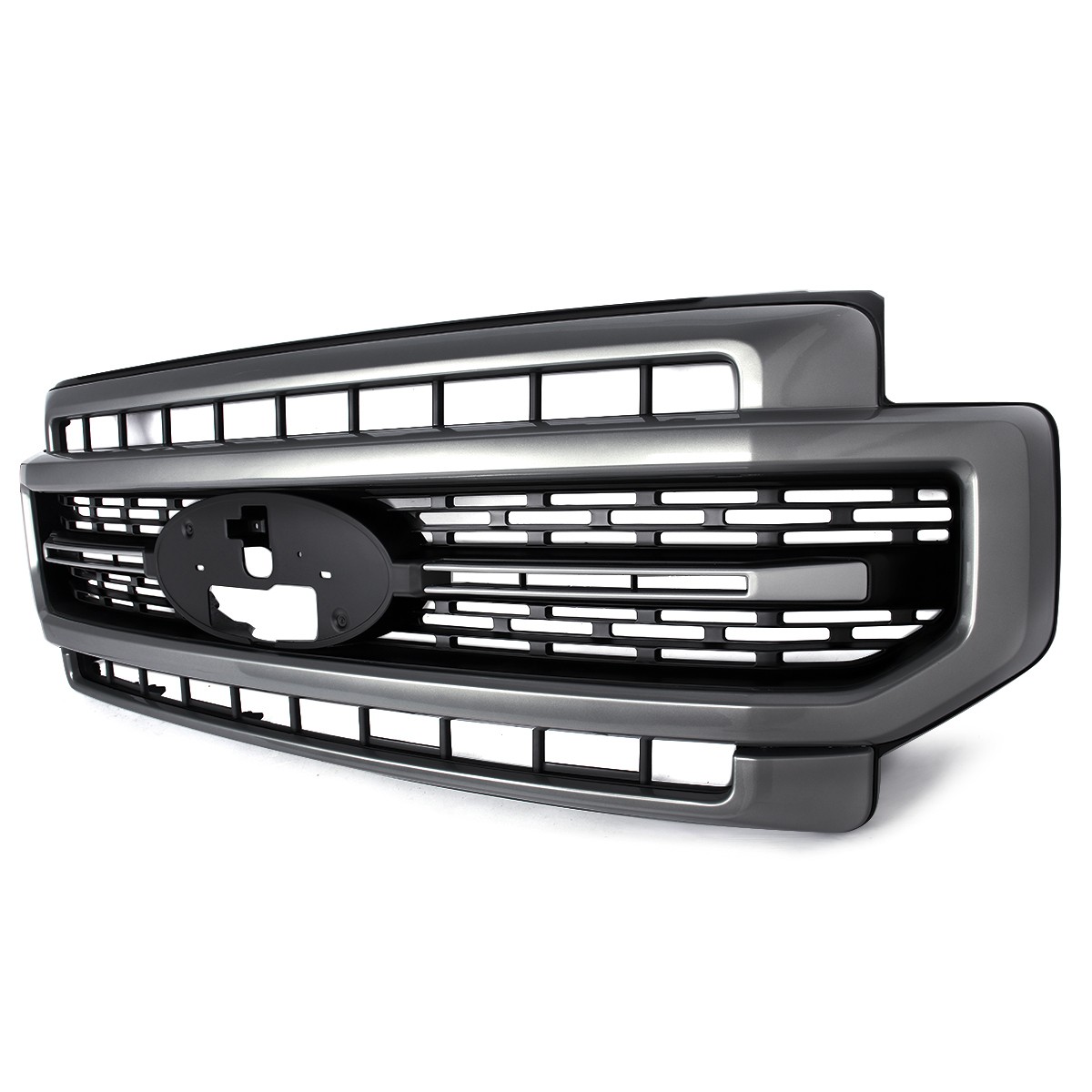 Carbonized Gray Front Bumper Grille For 2020-2022 Ford F250 F350 F450 Super Duty