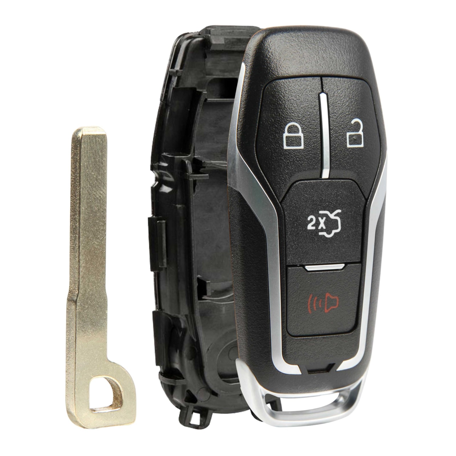 Key Fob Remote Shell Case Smart 4-Button Replacement for 2015 2016 2017 One