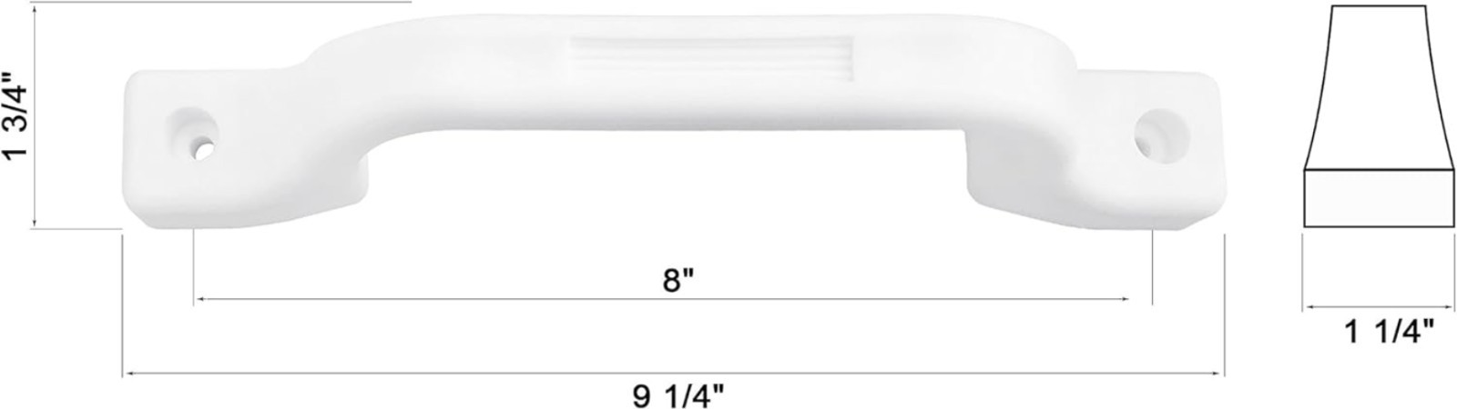 RV Grab Handle – White Sturdy 2-Pack Plastic Handles with Mounting Hardware, …