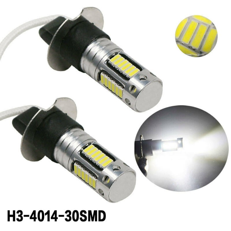 1800LM Fog Light Accessory Parts Replacement 1Pair H3 Bulbs Conversion