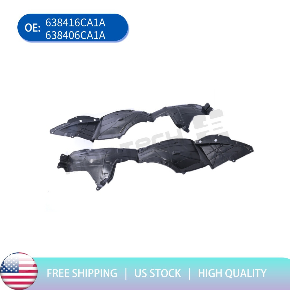 Front Left & Right Side Fender Liner Set For 2019-2021 Altima 2.5L