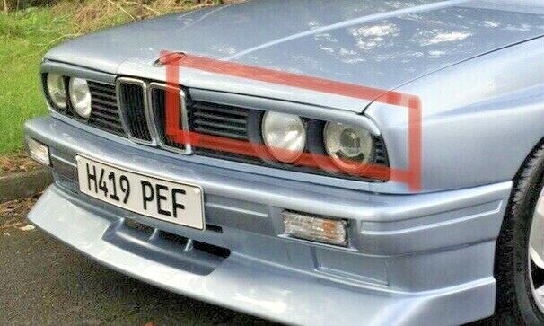 BMW E30 3-series M Power Headlight Trims Covers Eyebrows Eyelids ABS plastic M3
