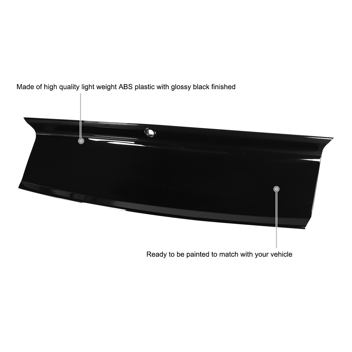 Spoiler Wing Fits 2015-2022 Ford Mustang GT Rear Trunk Decklid Panel Trim Cover