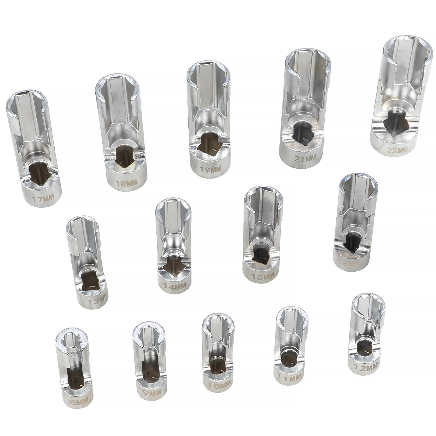 8-22mm Strut Nut Socket Set 14PC Fuel Line Socket Wrench for Diesel Injector