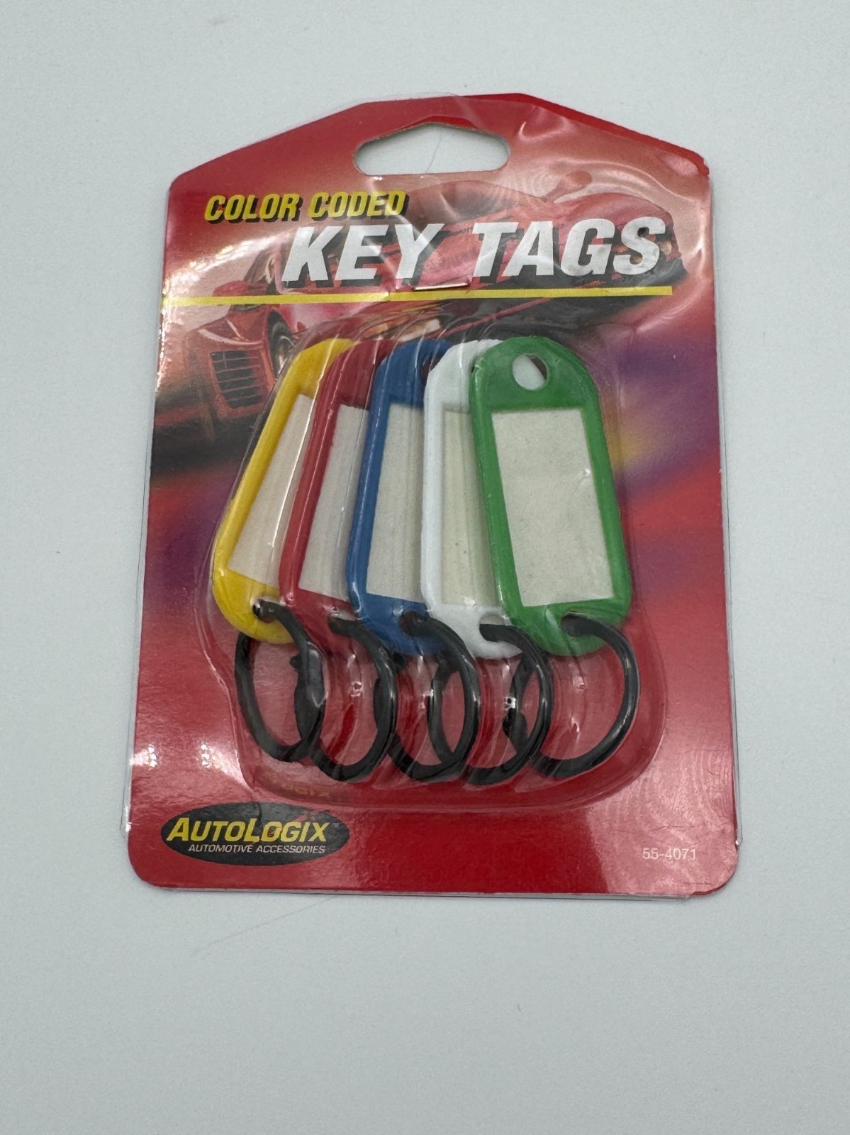 AutoLogix Color Coded Key Tags 5 Multicolor Vintage Y2K New Old Stock Retro