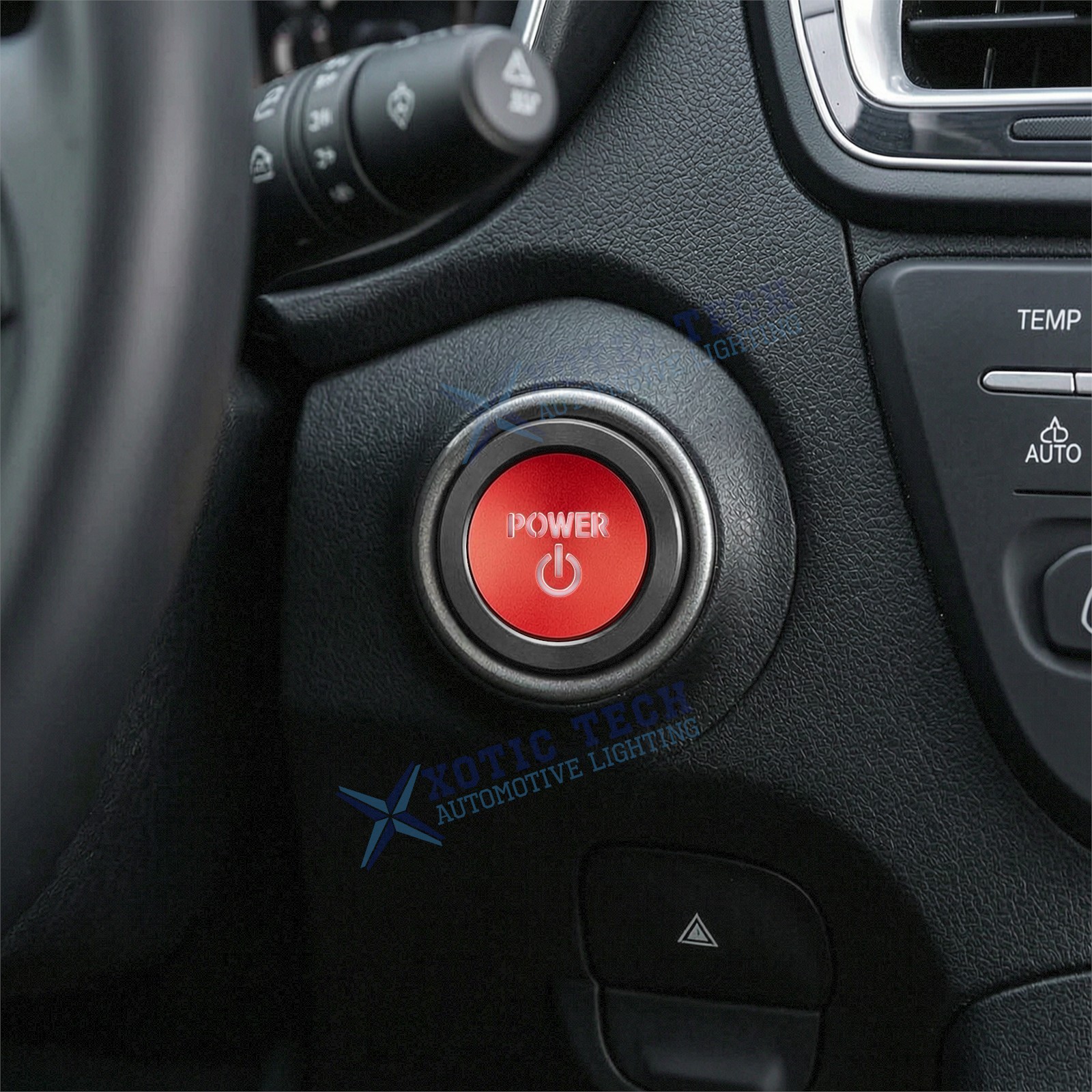 Red Power Engine Start Stop Push Button Trim For Toyota Camry Tacoma Prius RAV4