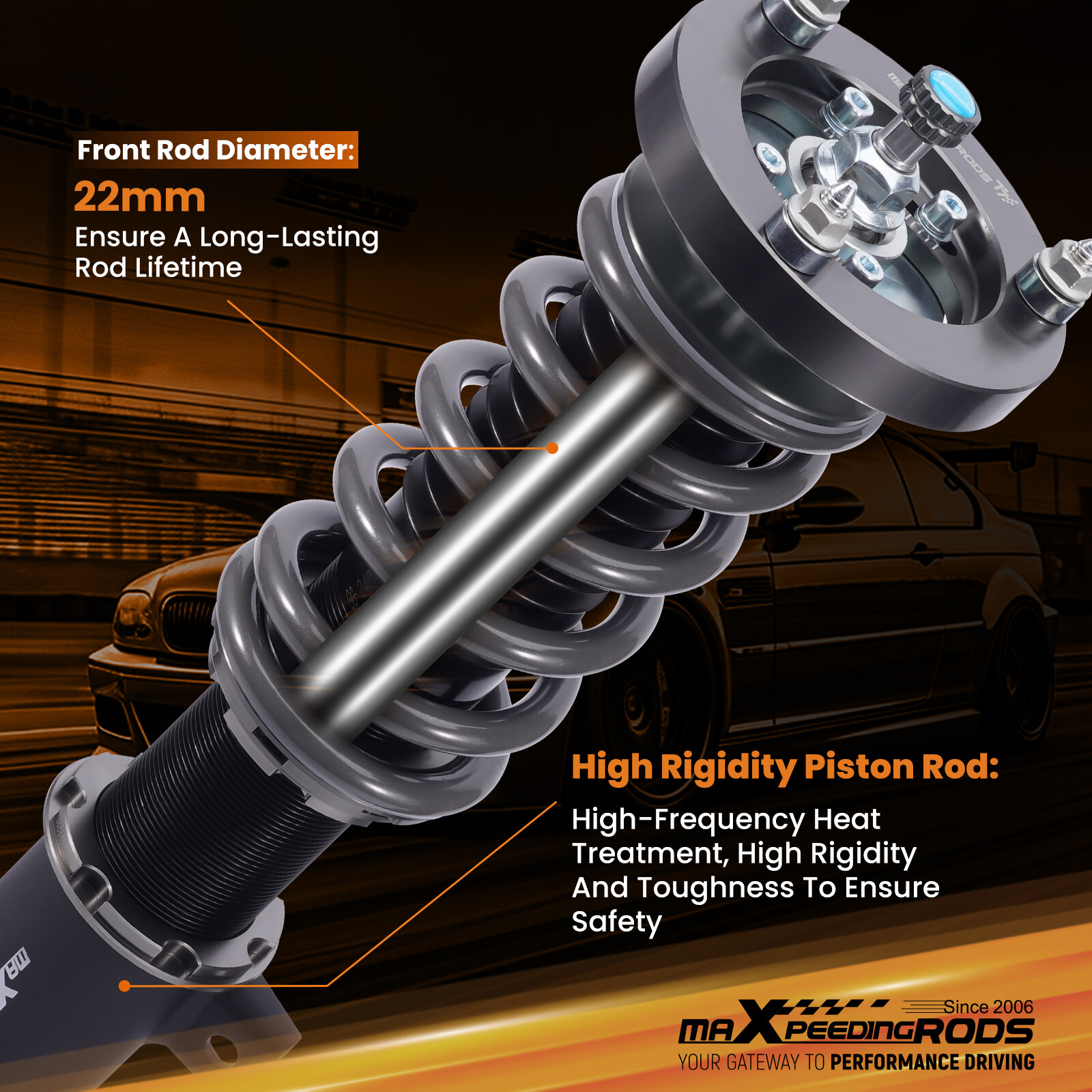 MaXpeedingrods T7 DAMPER COILOVERS KIT FOR BMW 3-SERIES AWD (E90/E91/E92)
