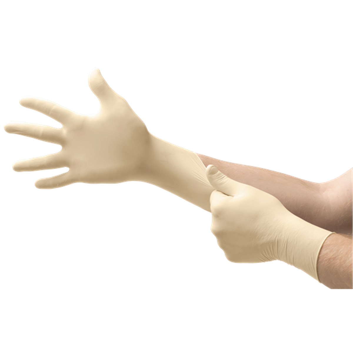 MICROFLEX Diamond Grip MF-300 Disposable Latex Gloves, Natural Lg, Case of 1000