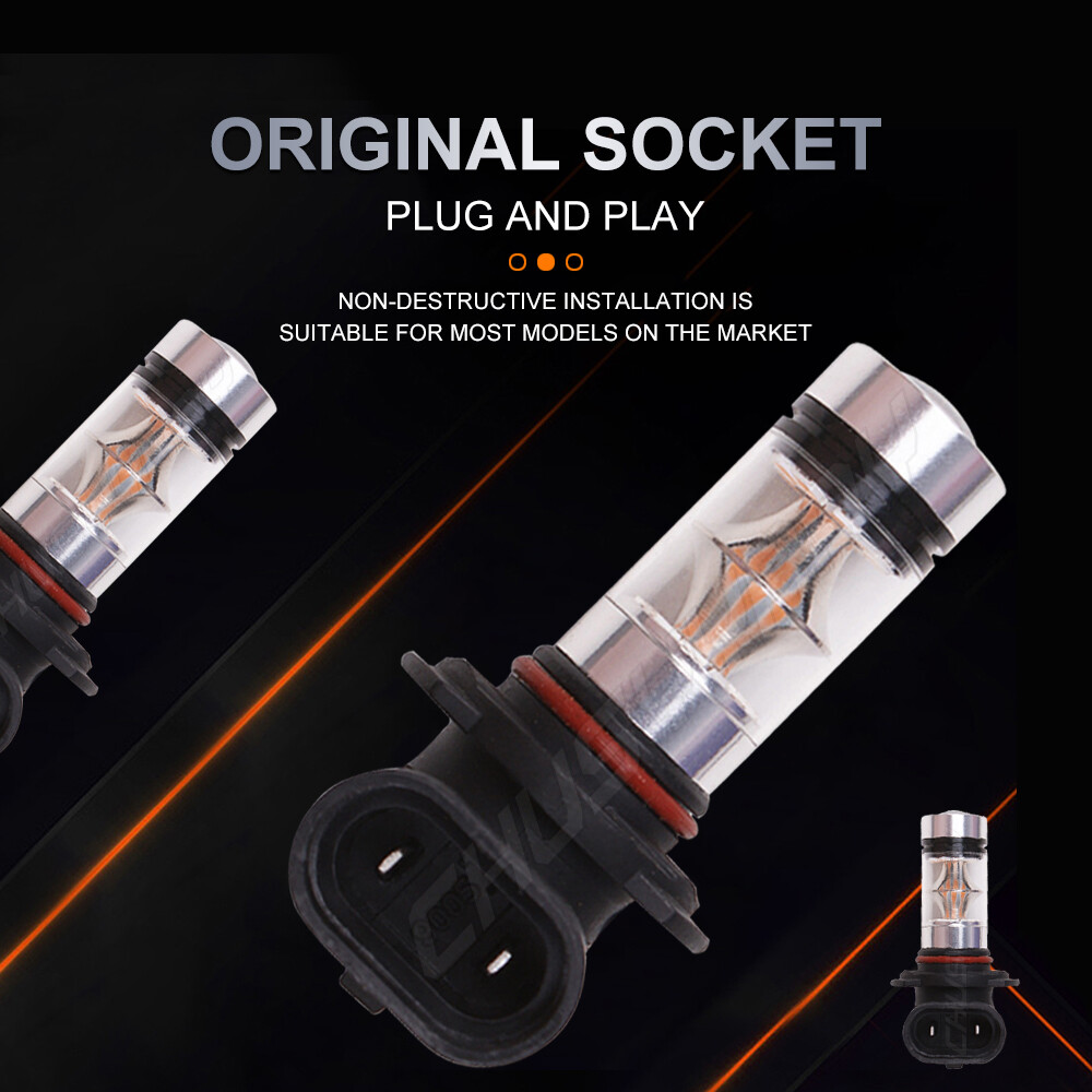 Pair For Ford EXPEDITION 2003-2006 LED Bulbs Kit Fog Driving Light 9006 14000k
