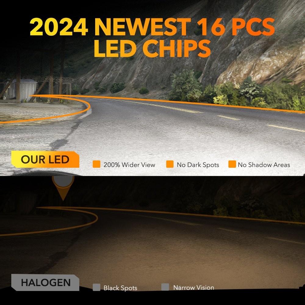 2/4/6X 9005 HB3 LED Headlight Bulbs Conversion Kit High Beam White Lamp Bright
