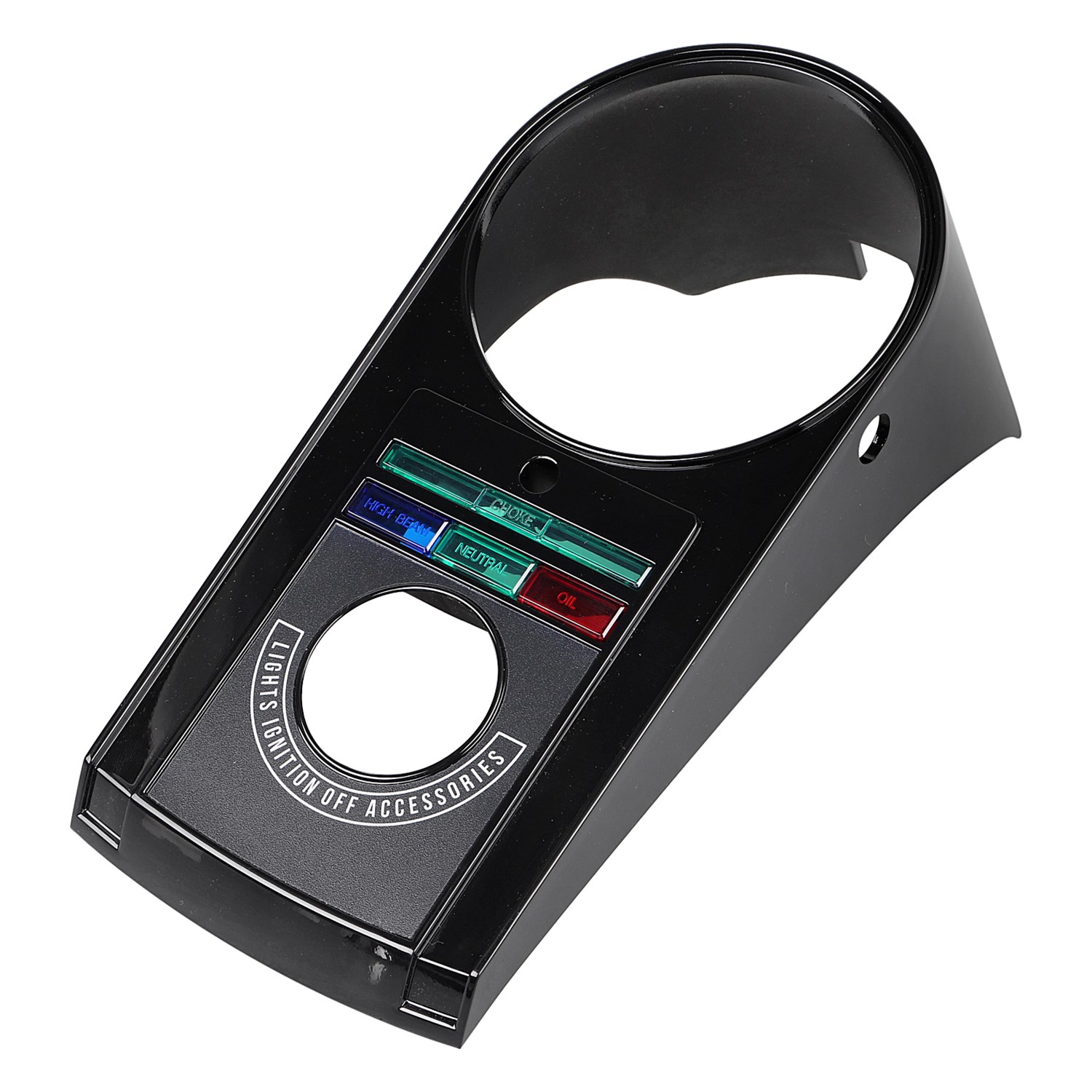 Black ABS Plastic Front Speedo Dash Panel Cover Kit For Harley Electra Glide FLH