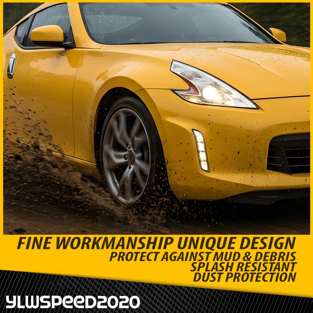 Front Driver & Passenger Side Fender Liners Set Fit For 2009-2020 Nissan 370Z