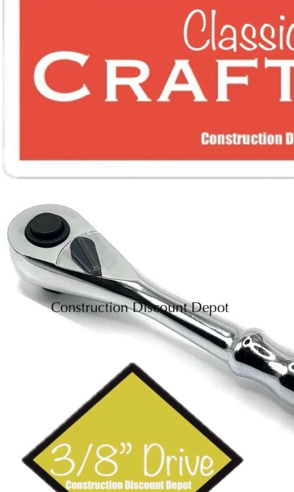 Craftsman 3/8″ Drive Ratchet Socket Wrench Full Polish Quick Release 99964