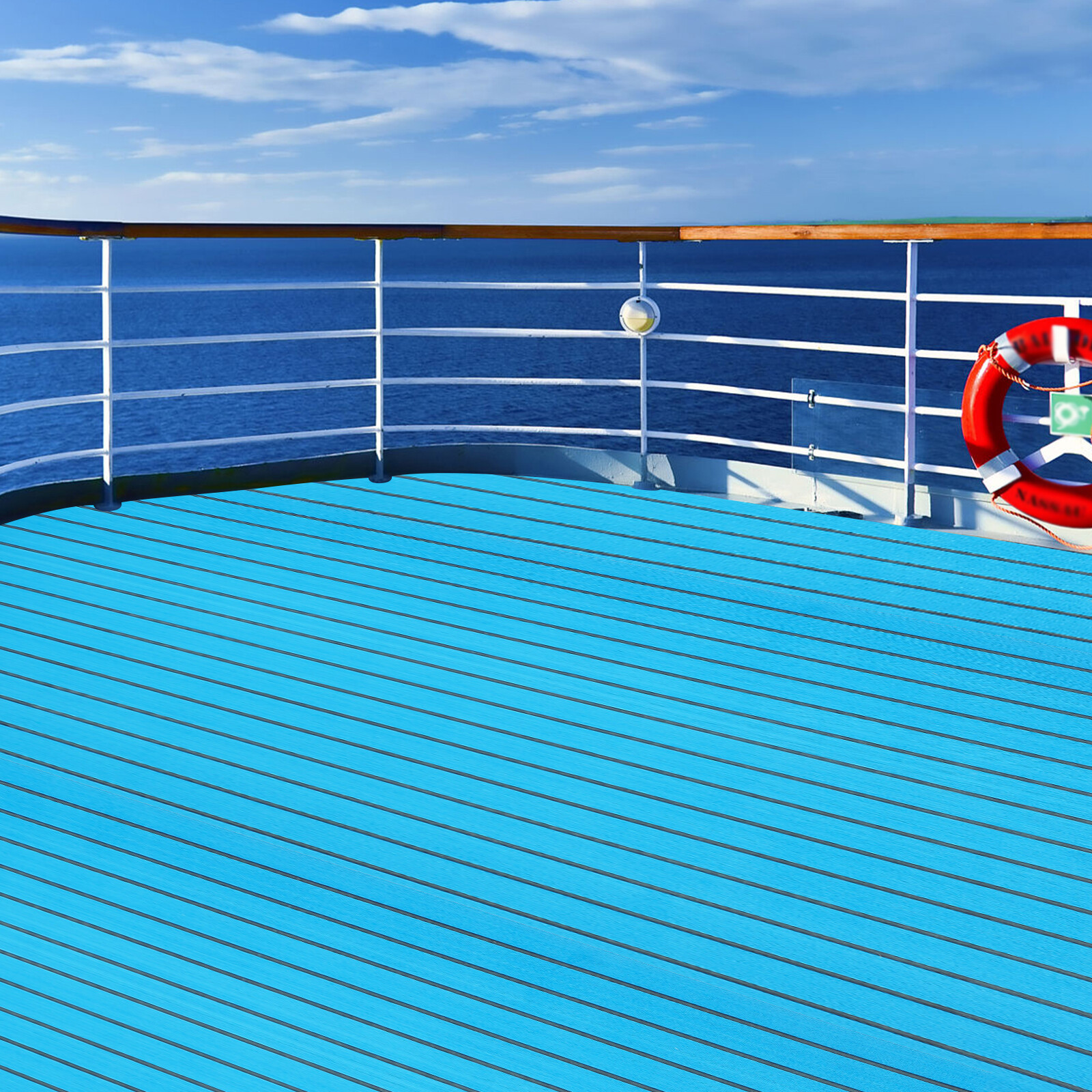 Self-Adhesive EVA Foam Anti-Slip Mat for Boat Decking, 94 × 35 in