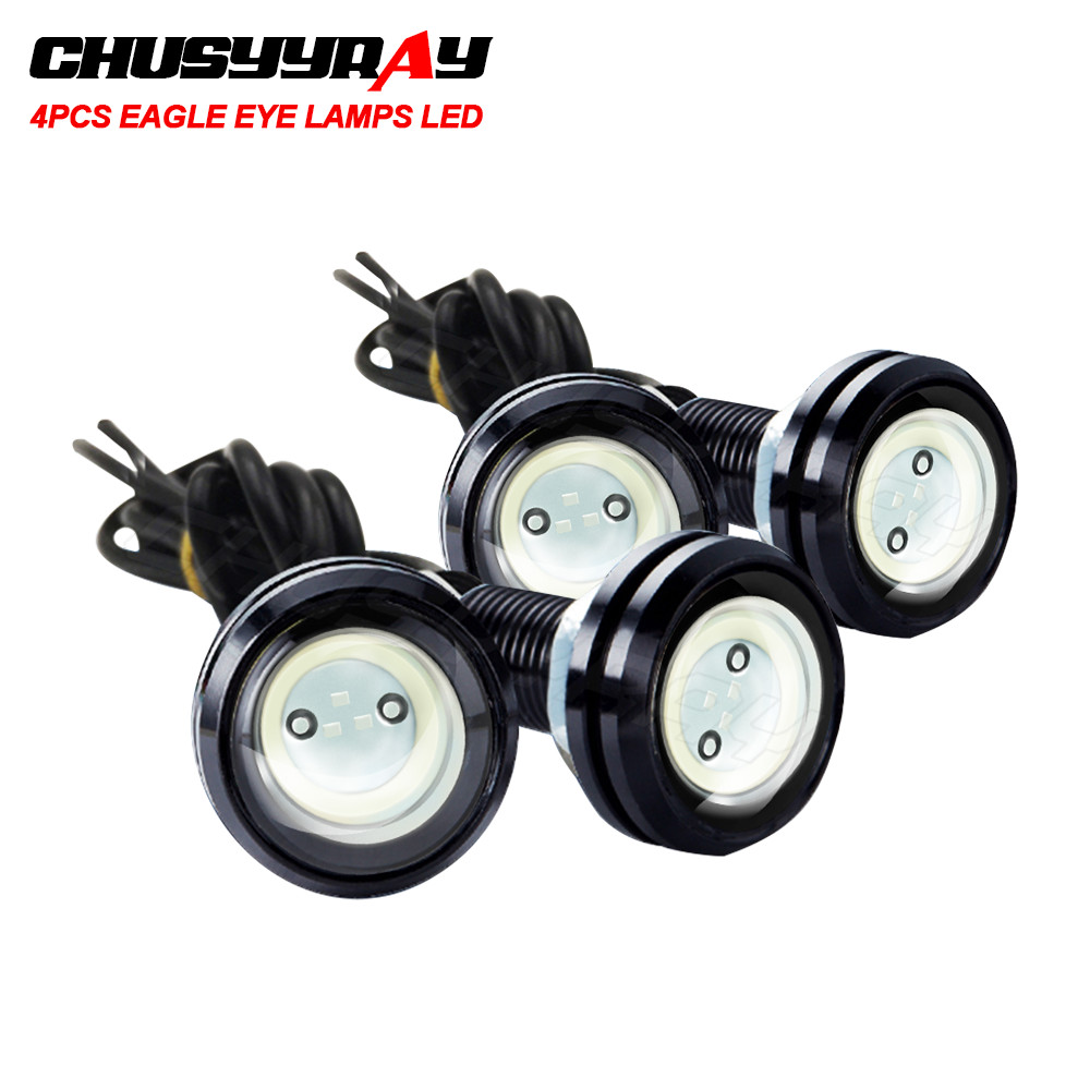 White DC 12V 15W Eagle Eye LED Daytime Running DRL Backup Light Car Auto Lamp