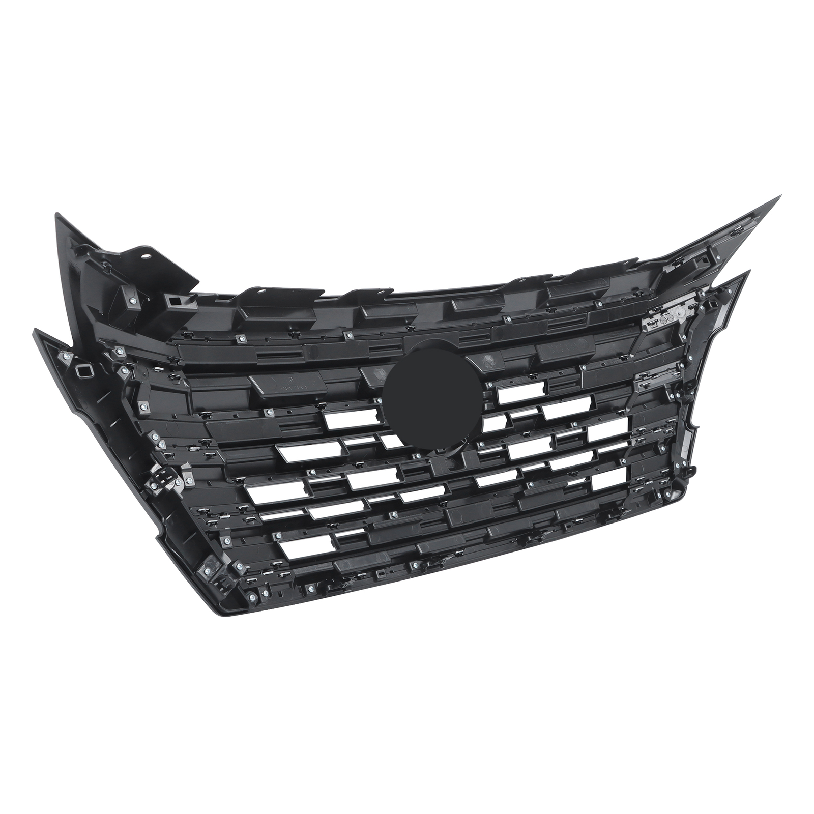 Front Upper Grille Chrome Black Without Camera Hole For Nissan Rogue 2024-2025