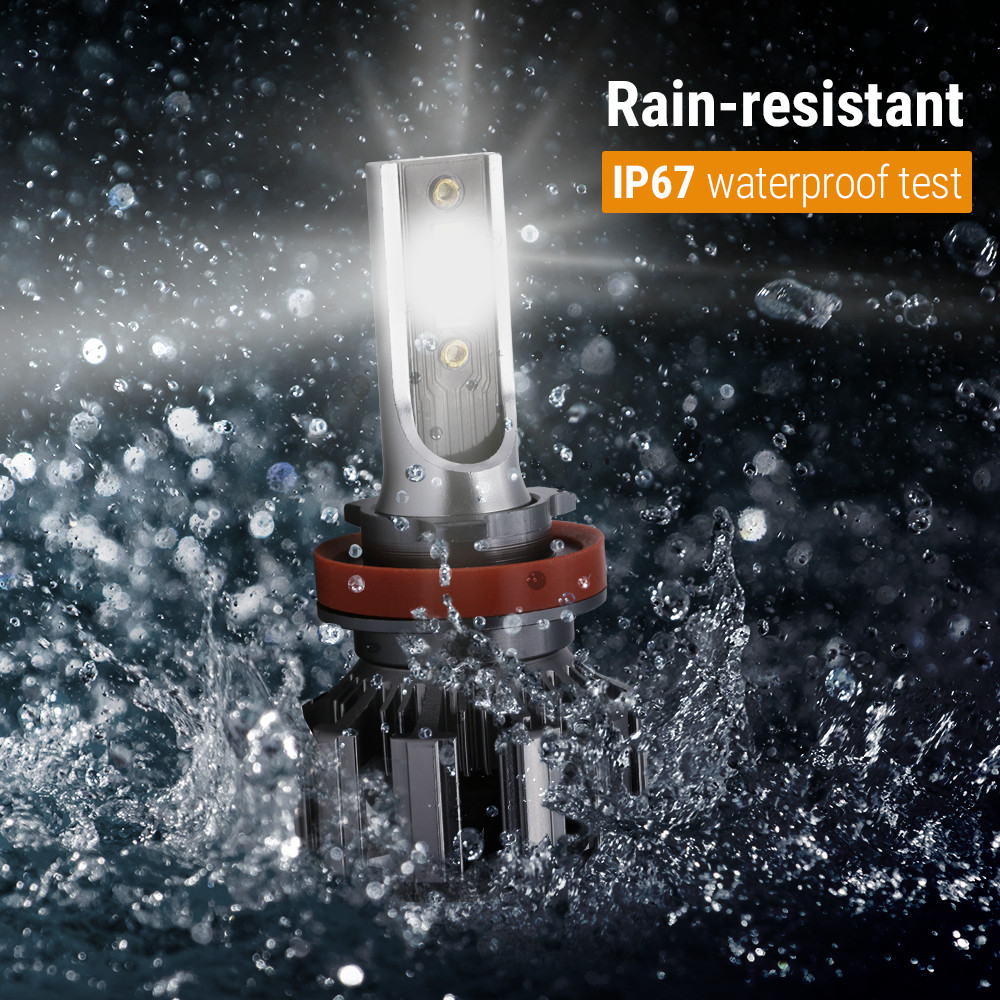 2pcs H4 9003 RGB LED Multicolor Headlight Bulbs High Low Beam Phone Control