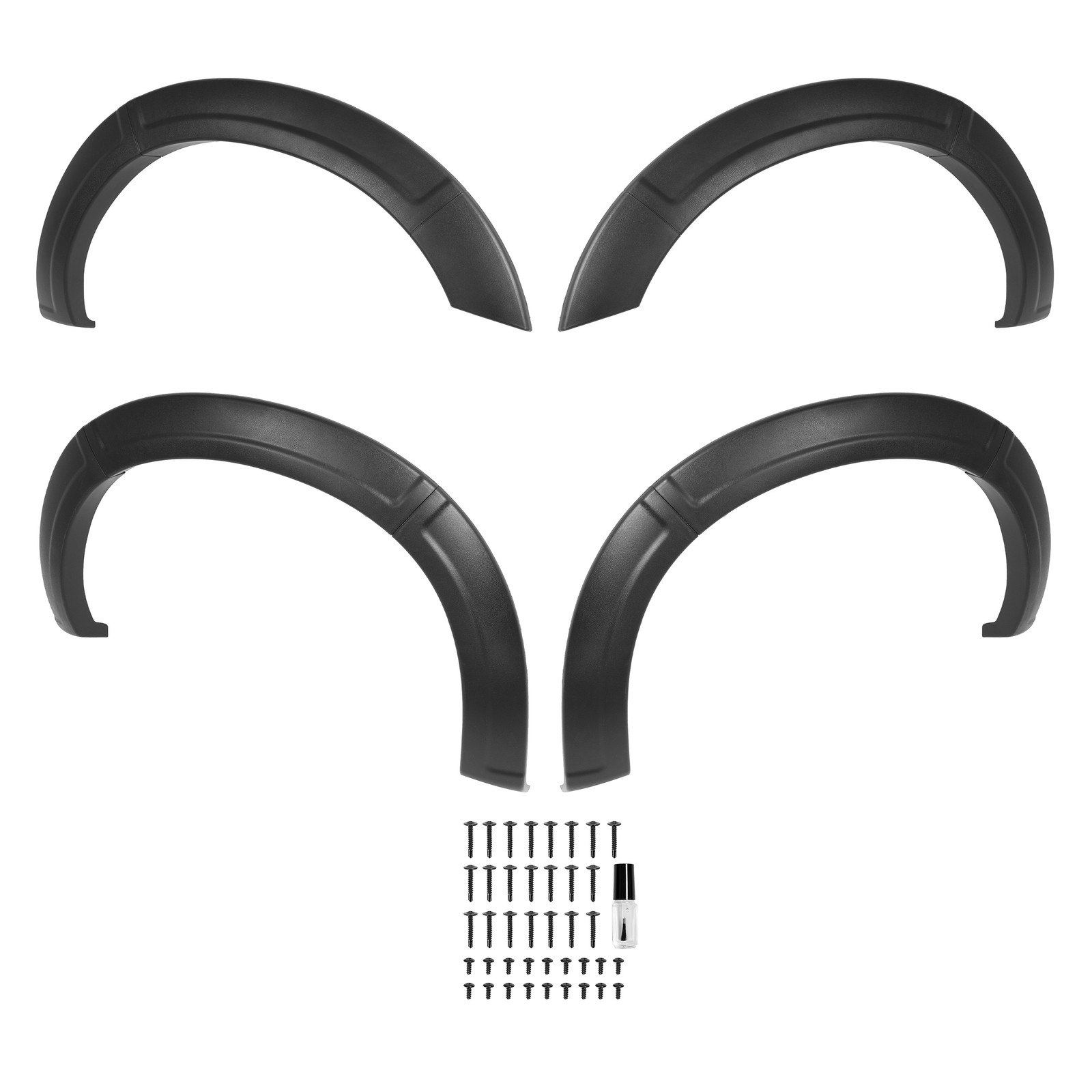 Front Rear Fender Flare Set Textured For 2011-2016 Ford F-250 F-350 Super Duty