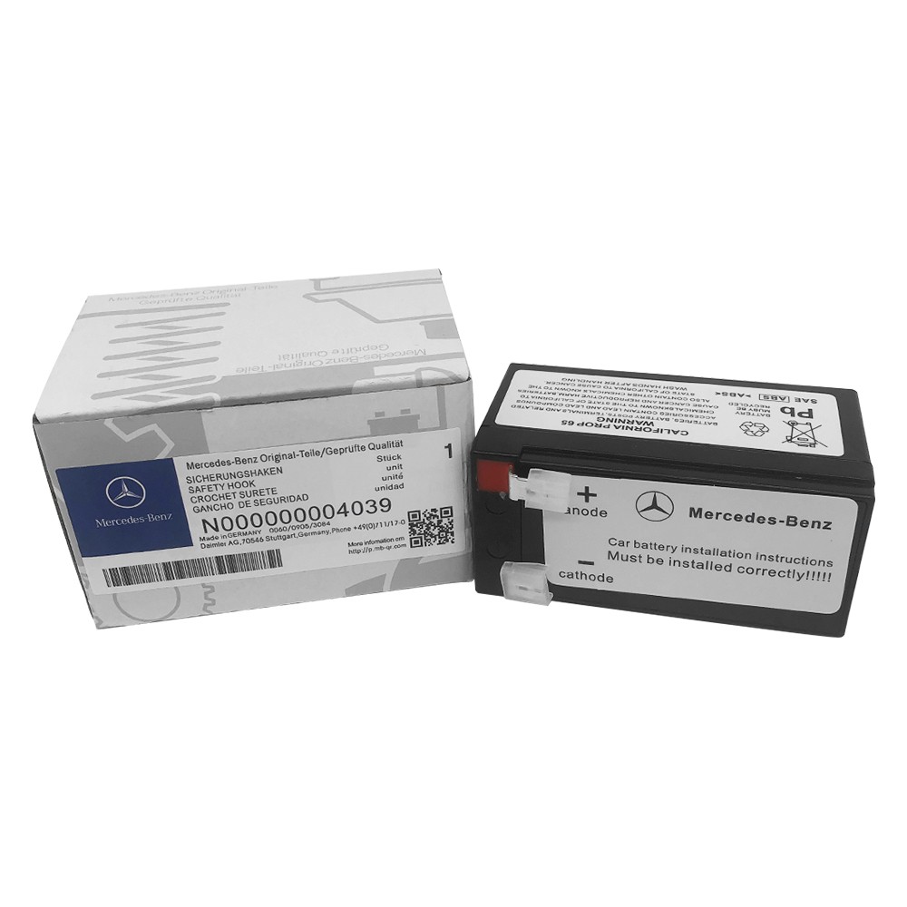 FOR Mercedes Benz W221 W212 W164 Auxiliary Aux Battery 12V 1.2Ah A000000004039