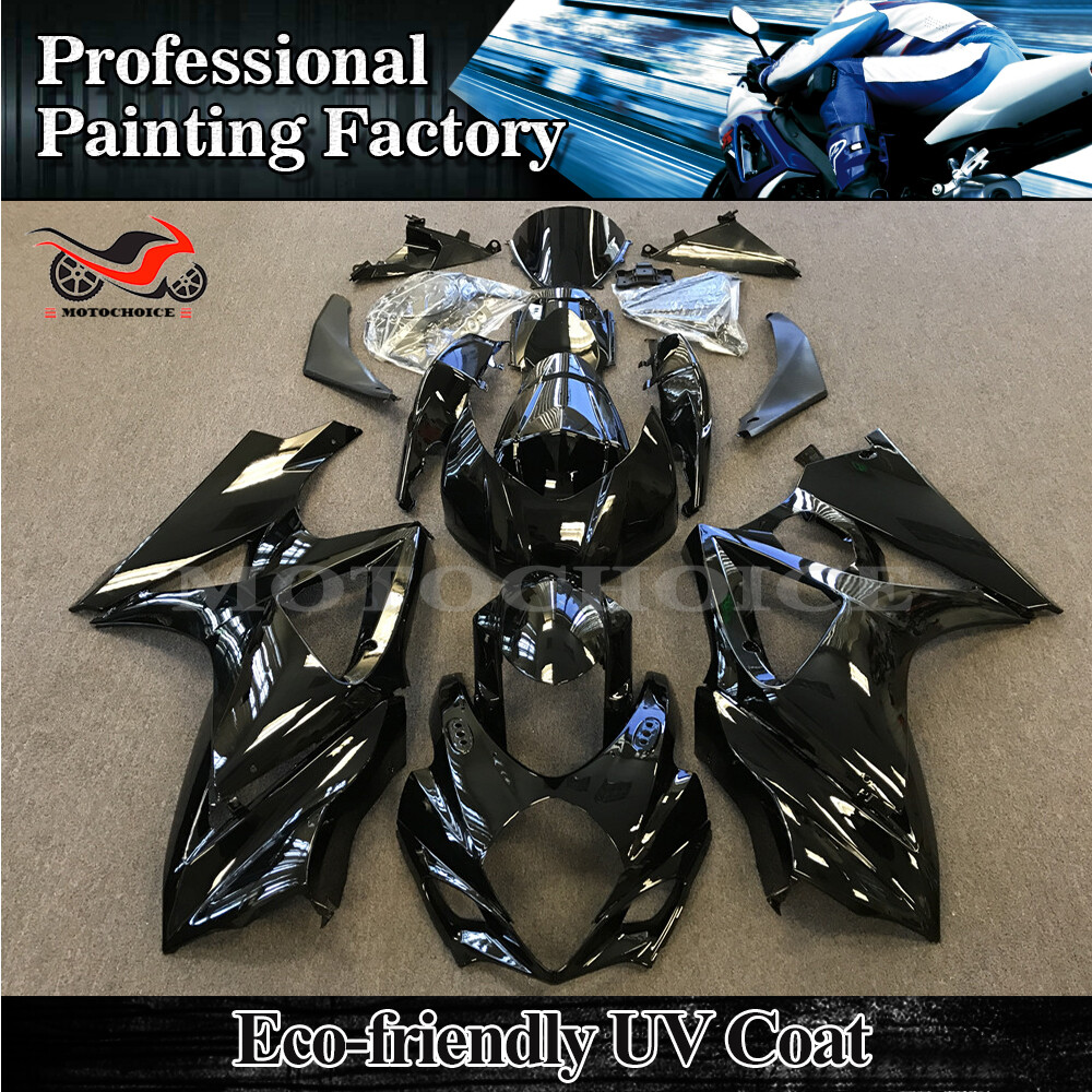 Glossy Black Bodywork Fairing Kit ABS Injection For Suzuki GSXR1000 2007-2008 K7
