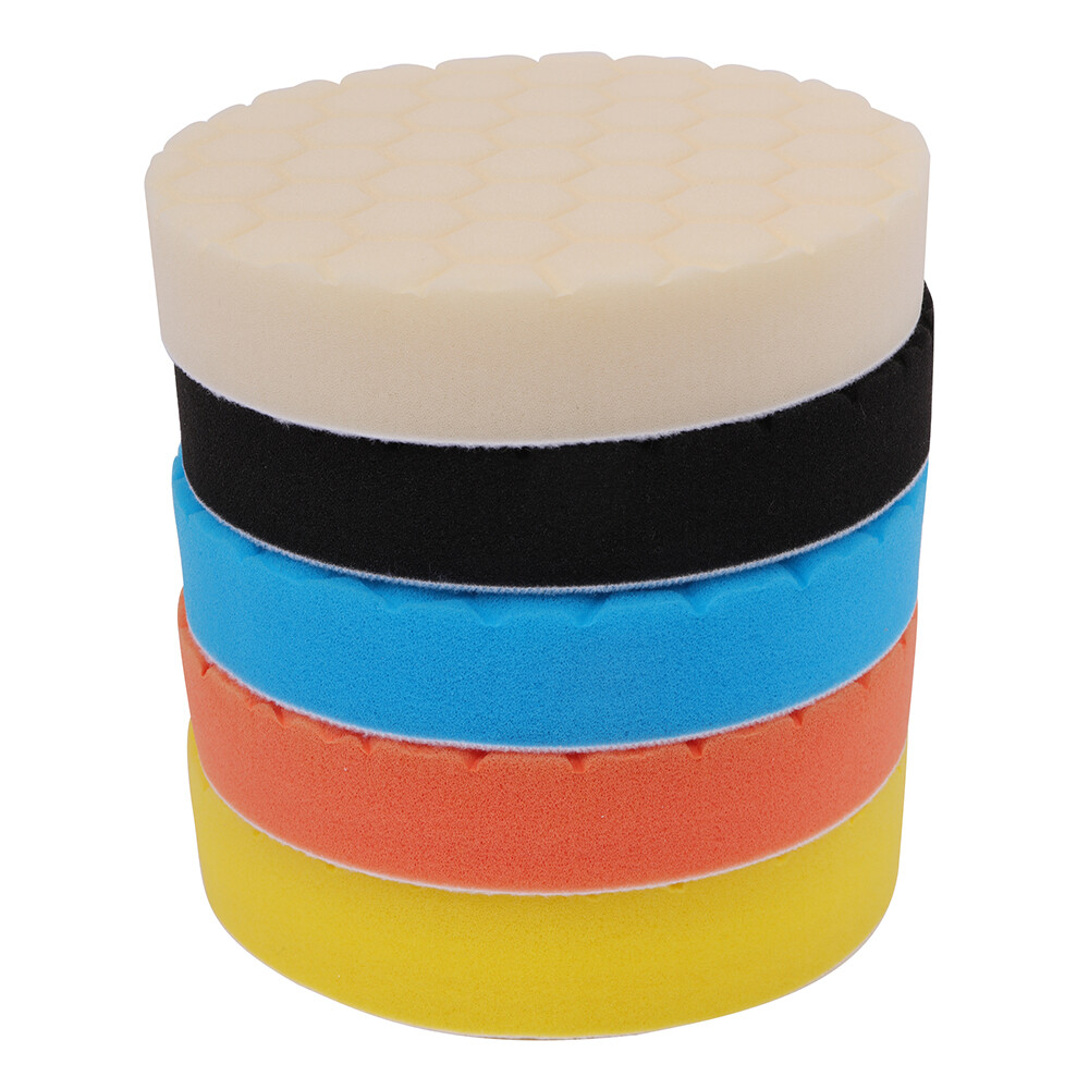 5*PCS 6inch Buffing Sponge Polishing Pad Kit Waxing For Car Polisher