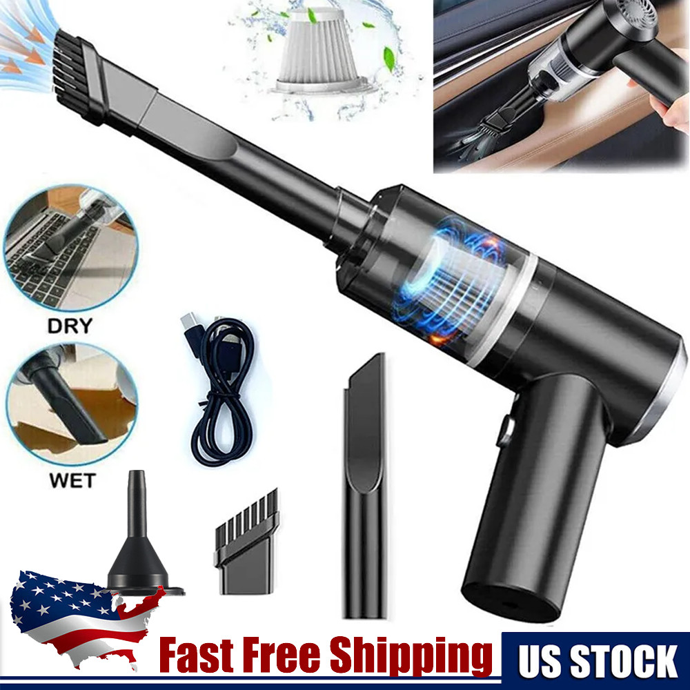 120W Cordless Handheld Rechargeable Vacuum Cleaner Home Auto Wet&Dry Duster