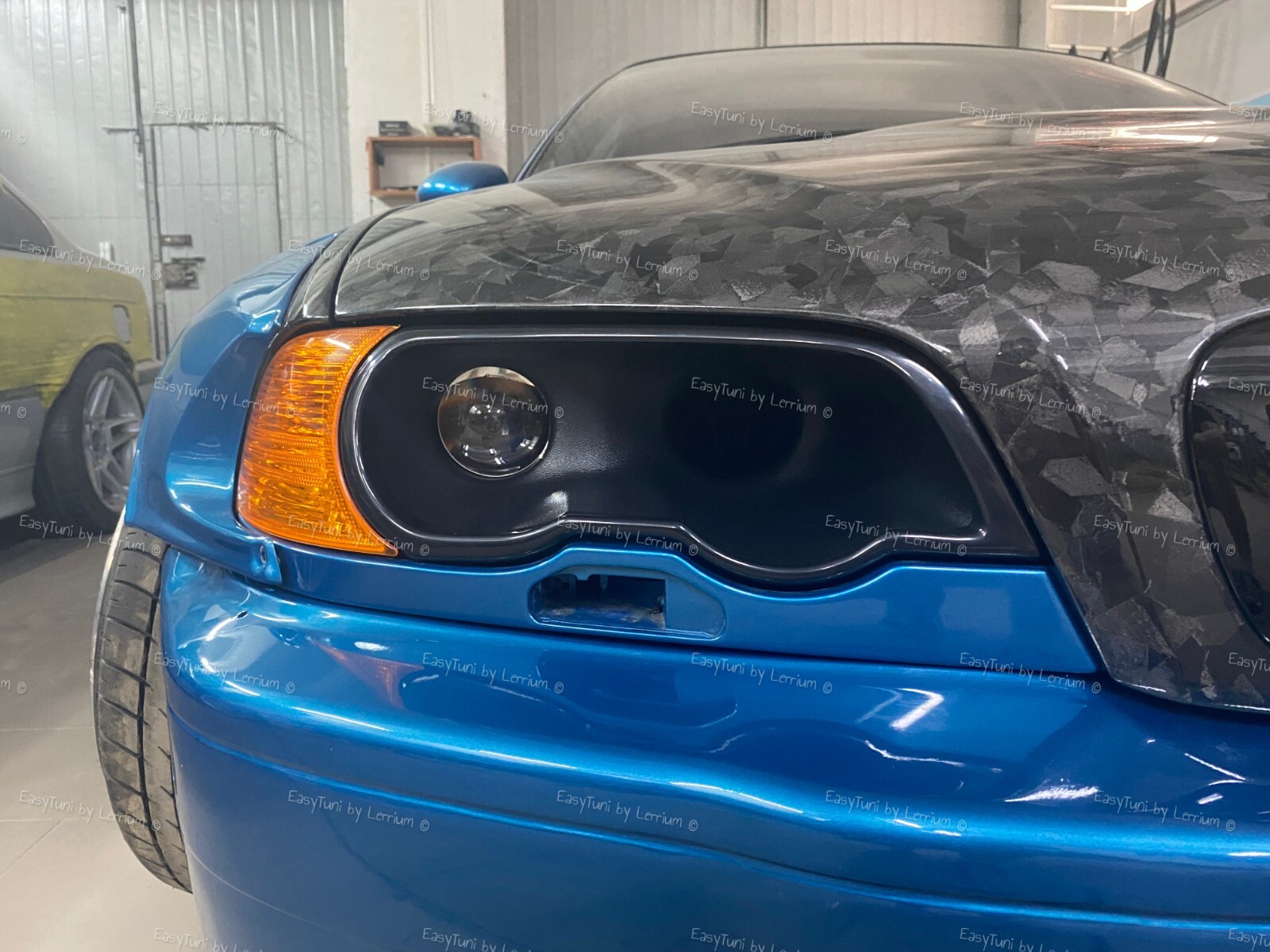 BMW E46 M3 right cold Intake 3 inches air duct headlight replacement,watch video