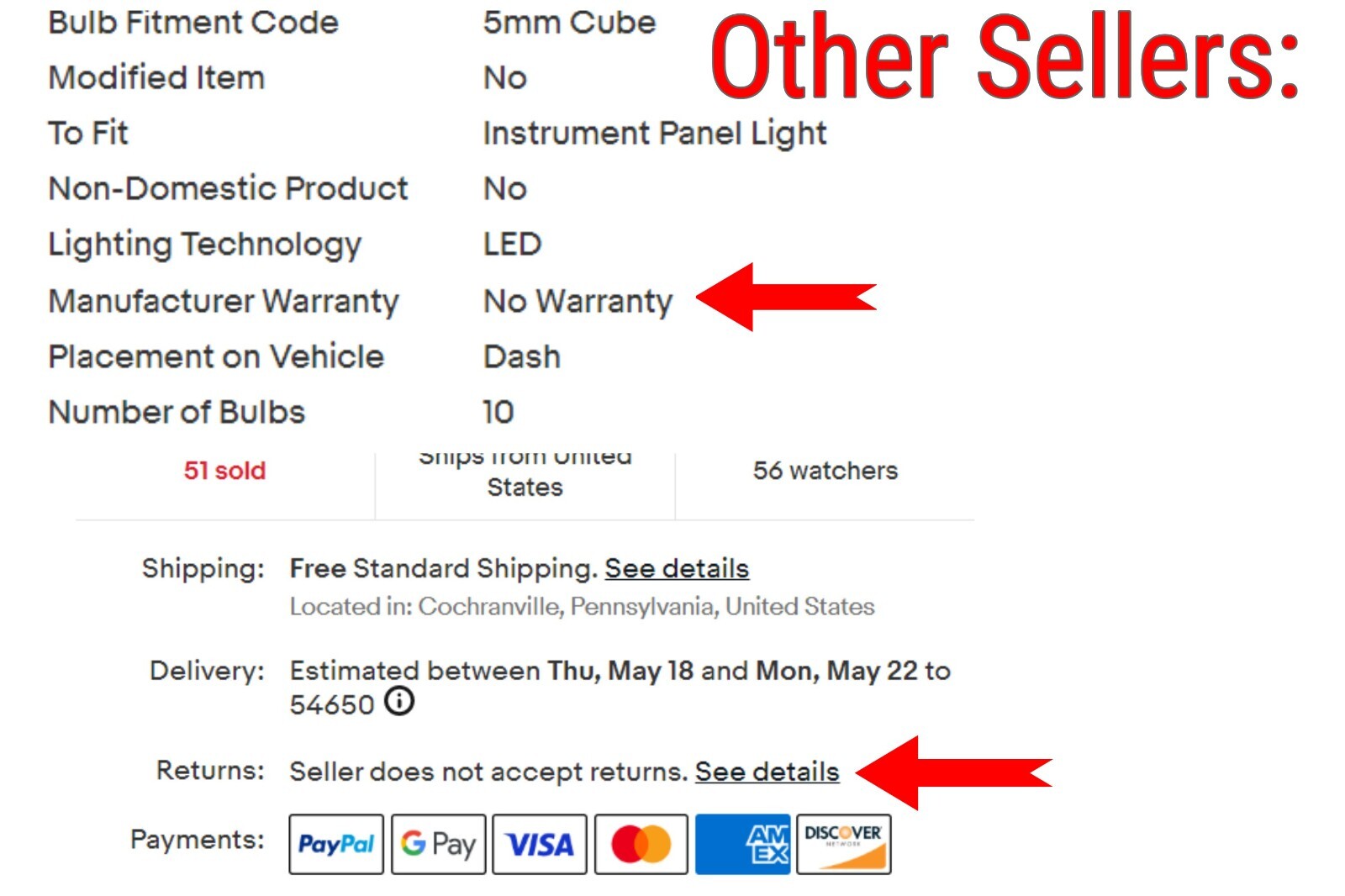12 Volt Warm White 5mm LEDs with Resistor for Chevy GMC Gauge Clusters 20 Qty