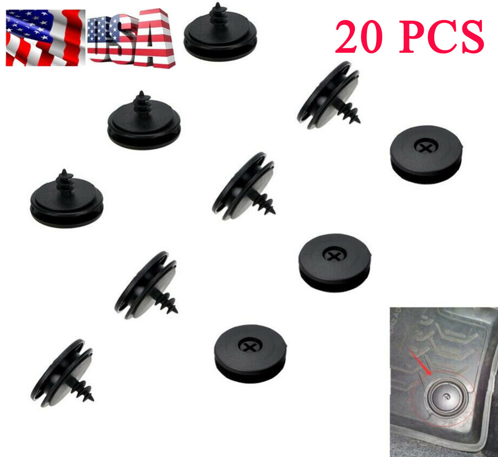 20X/Set Antiskid Premium Black Car Carpet Floor Mat Clips Fixing Clamps Fastener
