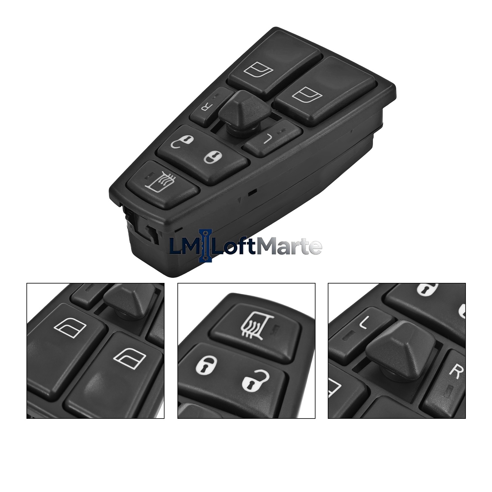 Power Window Switch Heated Mirror Control 17 Pin For Volvo Truck 2005-2017
