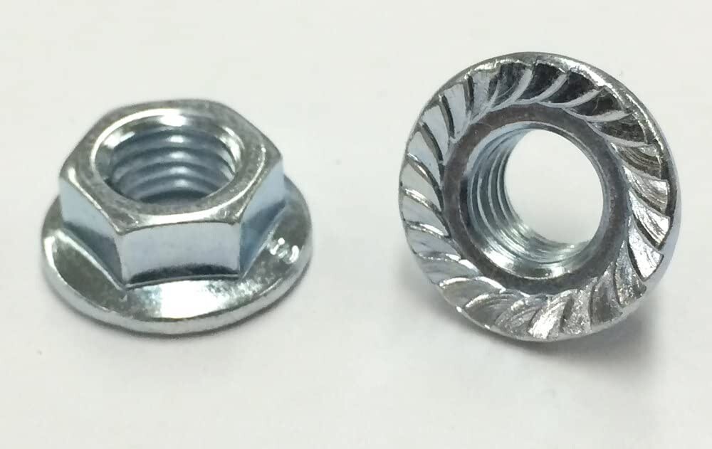 M7 x 1.0 FLANGE NUT FOR ROCKER ARM ASSEMBLY 50cc QMB139 GY6 (BUYER GETS 4)