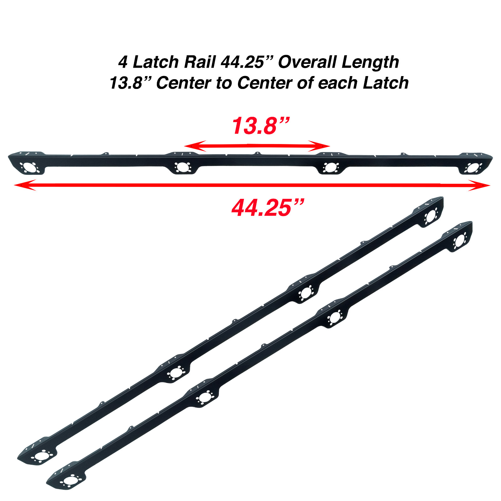 Dzus Rail Mounts Universal Mount 38″ Or 44″ Or 51″ Length & Mounting Hardware