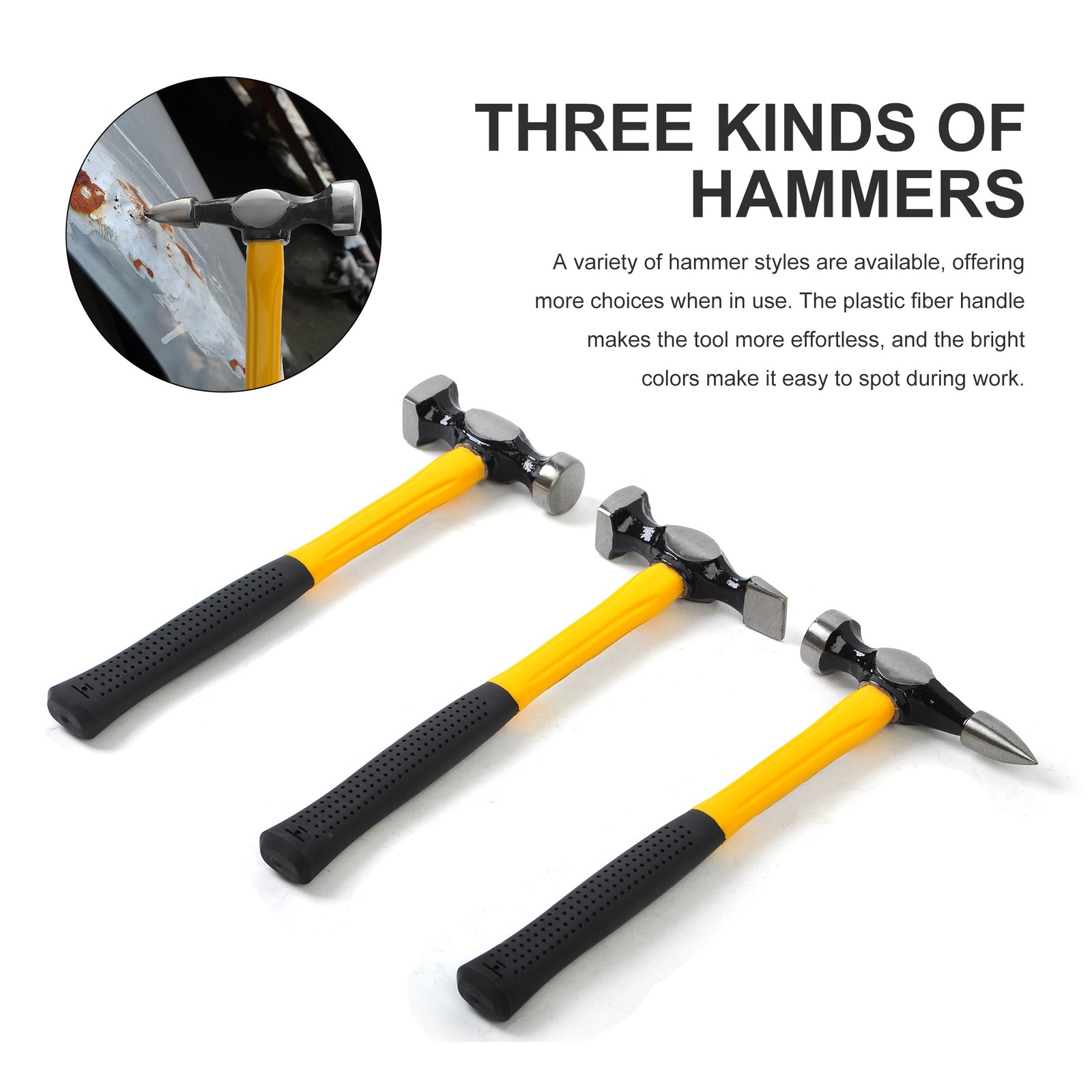 Shaping Tool Dent Hammer Fender Roller Fixer Remover Pro Auto Body Repair Tools
