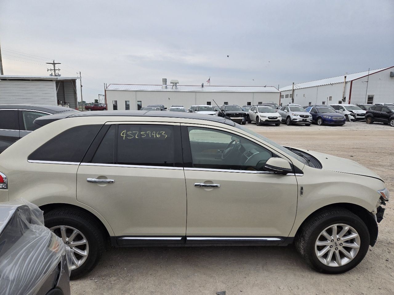 2012-2015 Lincoln MKX Passenger Side View Mirror Manual Fold w/Blind Spot Alert