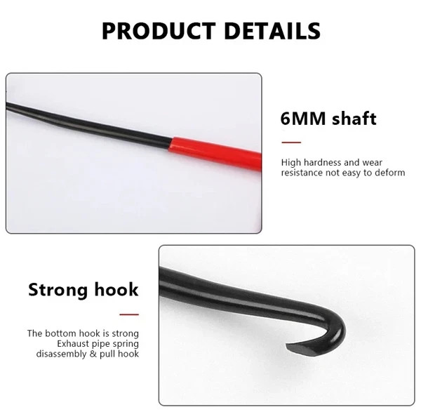 T-Shaped Exhaust Spring Puller with Rubber Grip – Essential Tool for Motorcycles