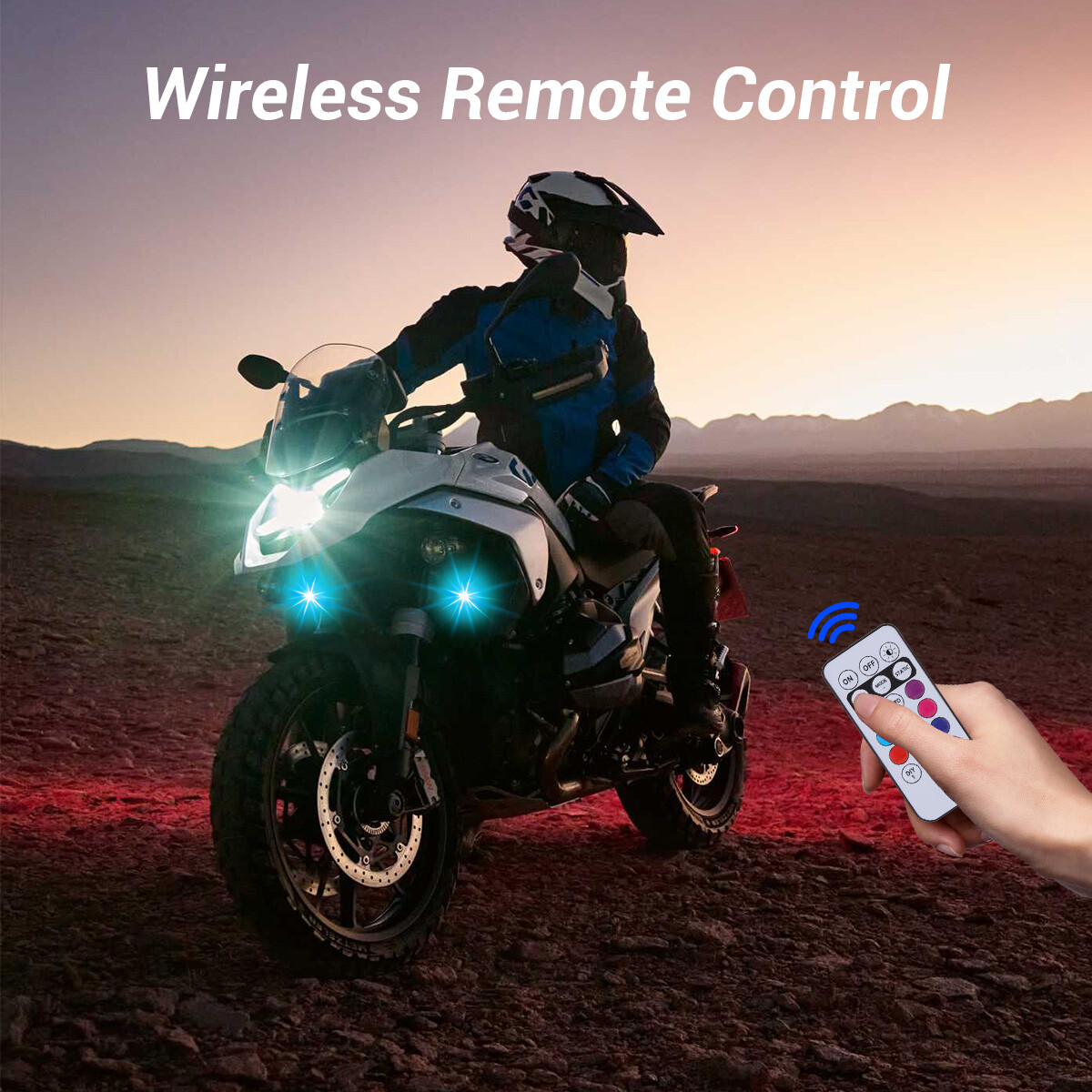 High Brightness Wireless LED Strobe Light 7 Colors Rechargeable Flashing Lights