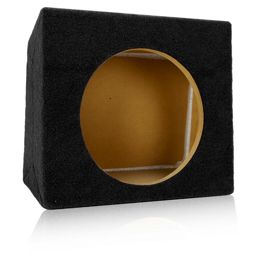 Sealed Shallow-Mount MDF Under-Seat Sub Enclosure Box for 10″ Slim Subwooofer
