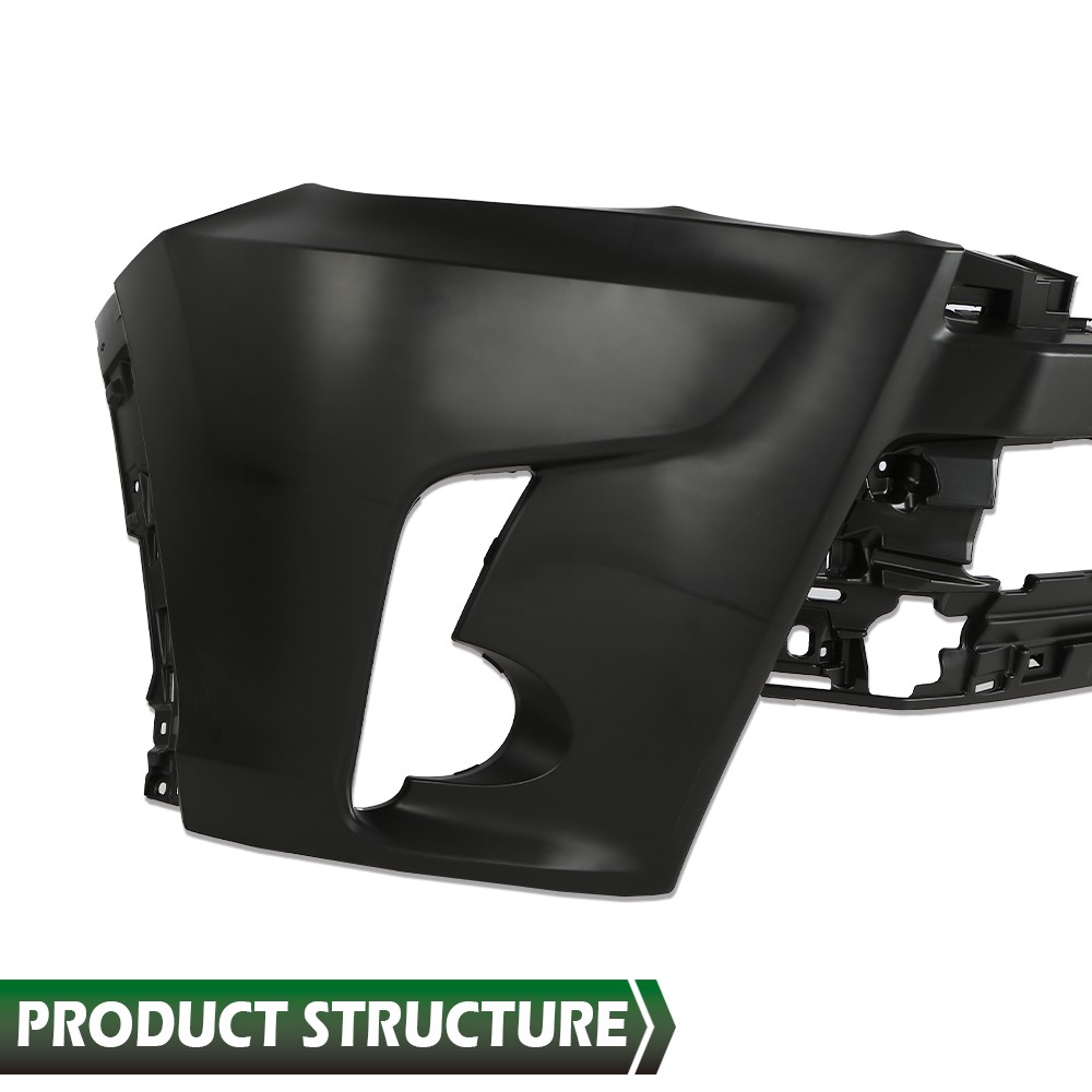 New Front Upper Bumper Cover Assembly Black Fit For 2017-2019 Toyota Highlander